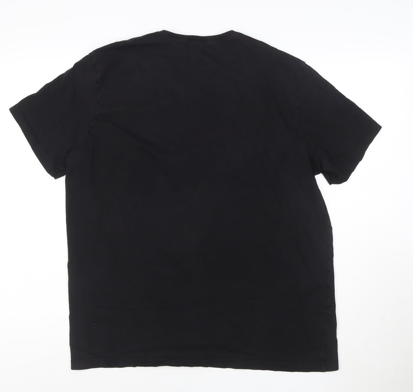BOSS Men's Black V-Neck Cotton T-Shirt Size L