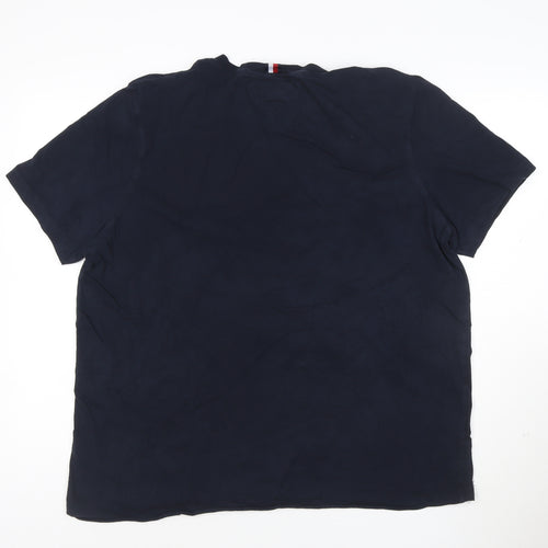Tommy Hilfiger Men's Blue 3XL Regular Fit Cotton Crew Neck T-Shirt