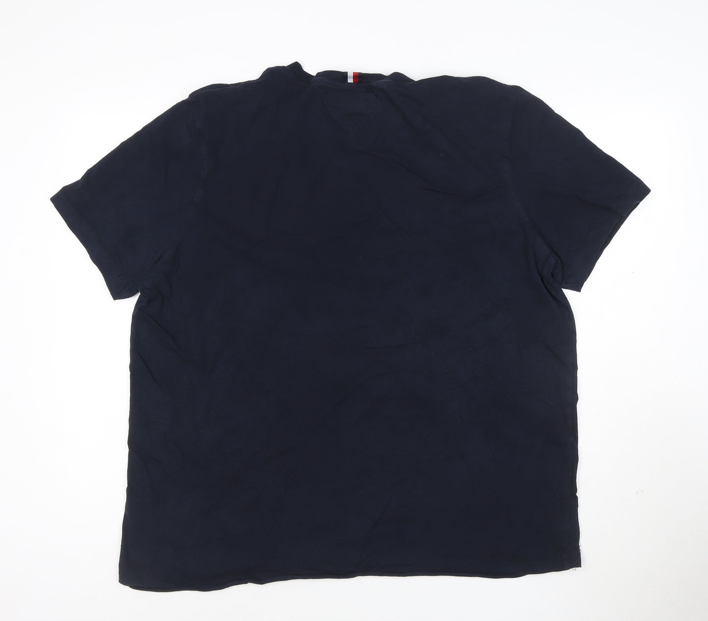 Tommy Hilfiger Men's Blue 3XL Regular Fit Cotton Crew Neck T-Shirt