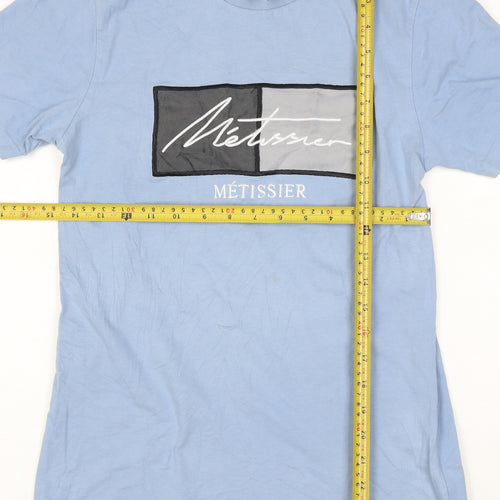 Métissier Paris Men's Blue XS Cotton Graphic T-Shirt