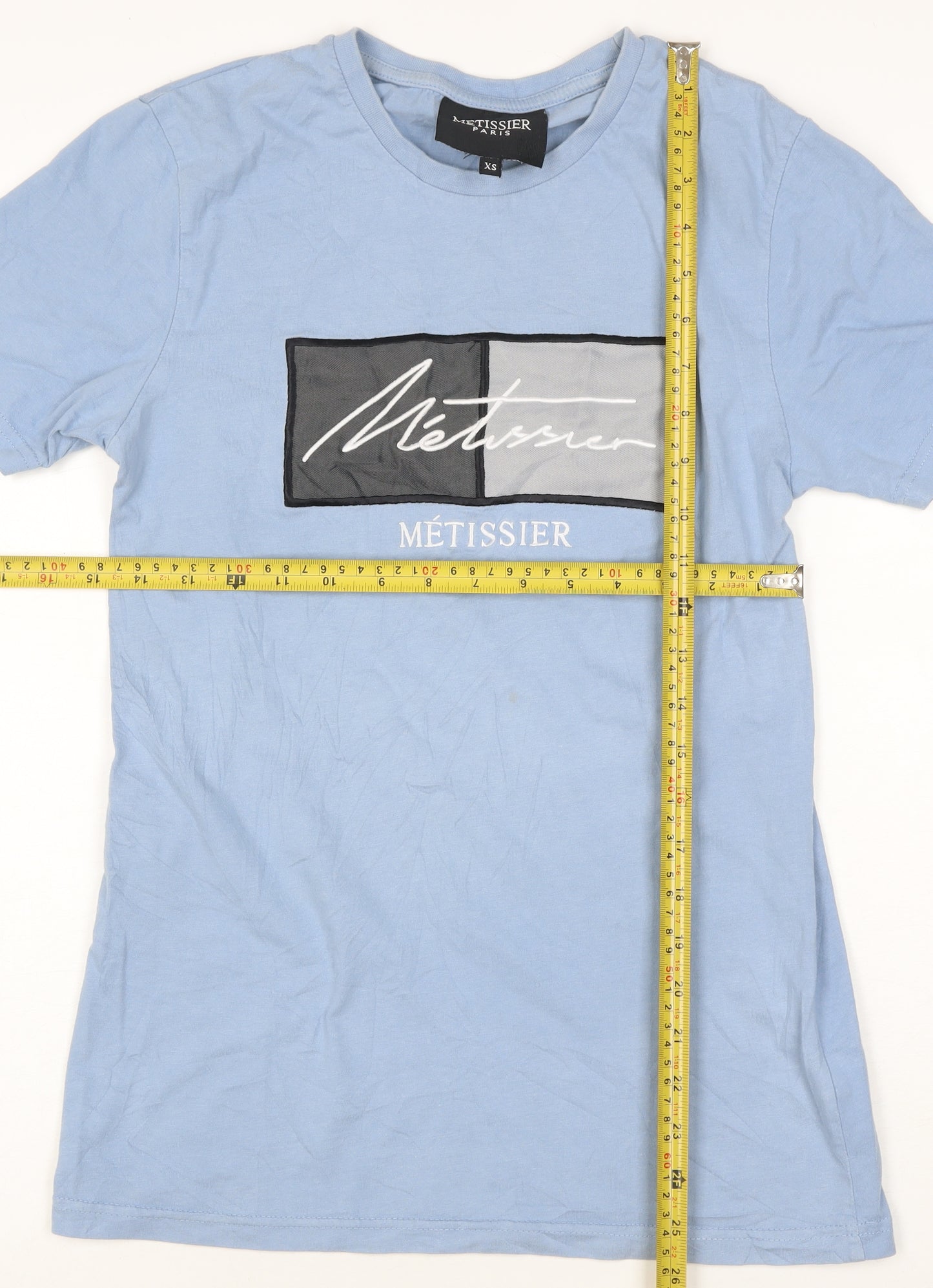 Métissier Paris Men's Blue XS Cotton Graphic T-Shirt