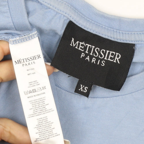Métissier Paris Men's Blue XS Cotton Graphic T-Shirt