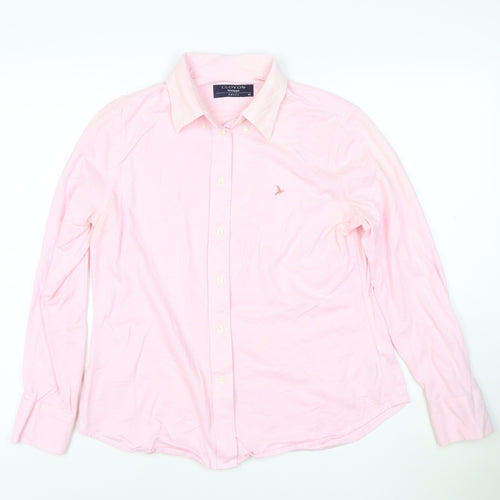 LLOYD'S El Corte Inglés Men's Pink Cotton Long Sleeve Shirt Size 42