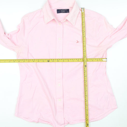 LLOYD'S El Corte Inglés Men's Pink Cotton Long Sleeve Shirt Size 42