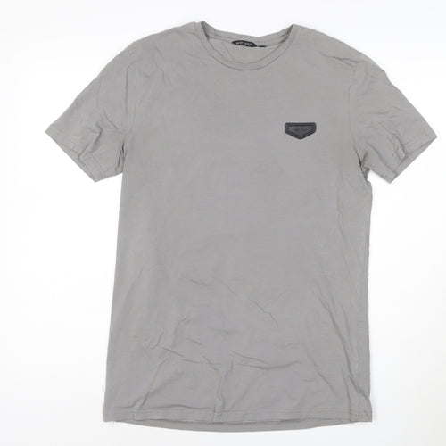Antony Morato Men's Grey Slim Fit Crew Neck T-Shirt L