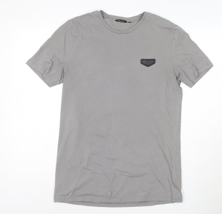Antony Morato Men's Grey Slim Fit Crew Neck T-Shirt L