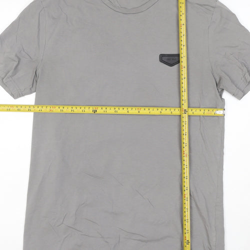Antony Morato Men's Grey Slim Fit Crew Neck T-Shirt L