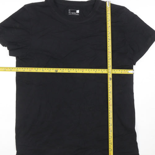 Adidas Womens Black Short Sleeve Basic Jersey T-Shirt Size S
