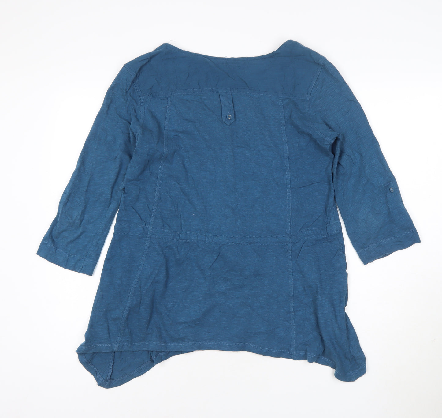 Epilogue Women's Blue Cotton Tunic Blouse Size 14