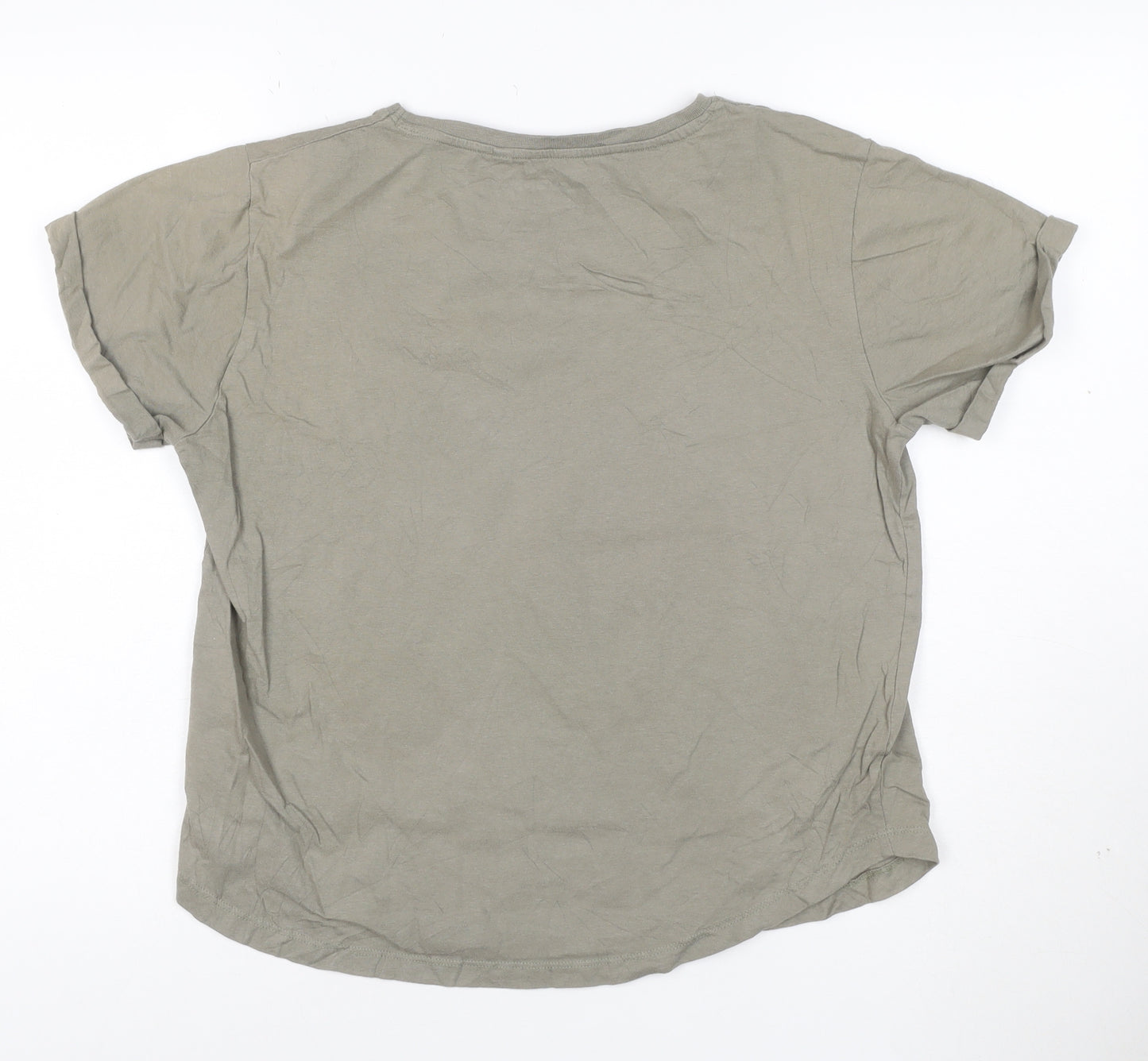 Disney Women’s Grey Pooh Bear T-Shirt Size M Cotton Crew Neck