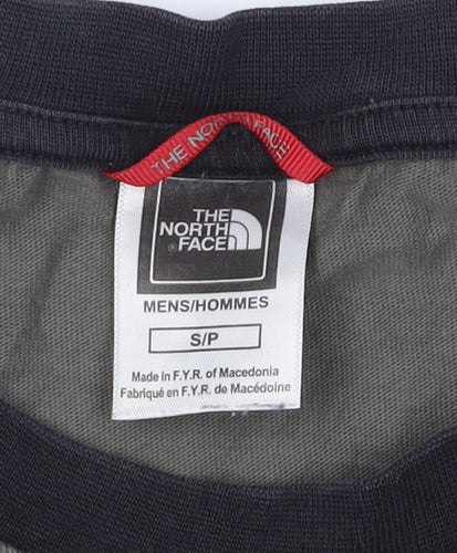 The North Face Men's Green Black Short Sleeve Cotton T-Shirt Size S