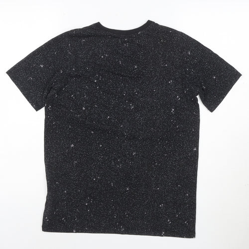 Nike Boys Black Dri-Fit Sports T-Shirt 13-14 Years Gym Training Top