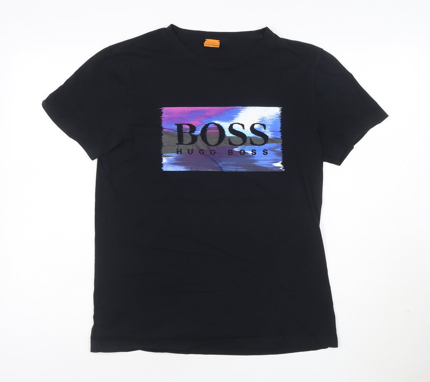 Hugo Boss Men's Black Graphic Logo T-Shirt Size M