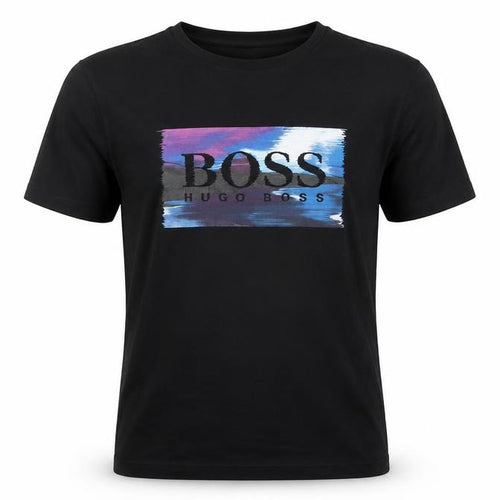 Hugo Boss Men's Black Graphic Logo T-Shirt Size M