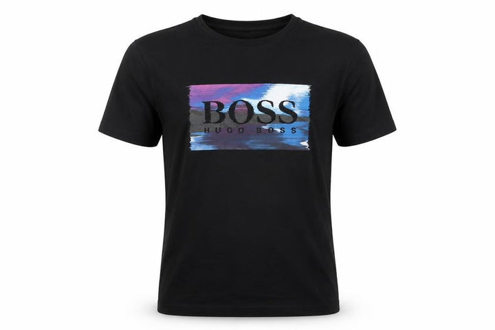 Hugo Boss Men's Black Graphic Logo T-Shirt Size M