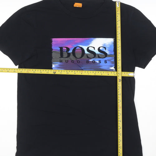 Hugo Boss Men's Black Graphic Logo T-Shirt Size M