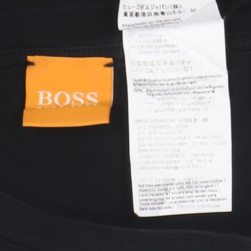 Hugo Boss Men's Black Graphic Logo T-Shirt Size M