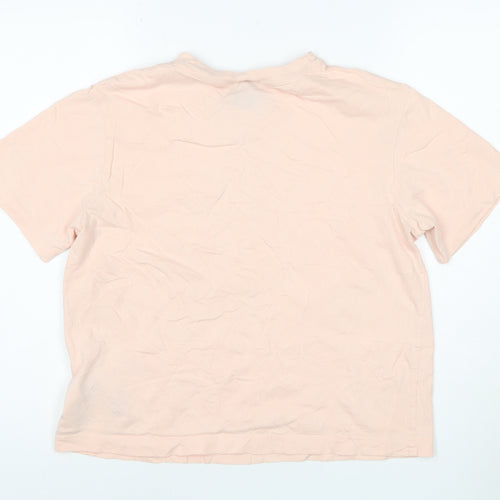 Nike Women's Pink XS Basic Cotton Crew Neck T-Shirt