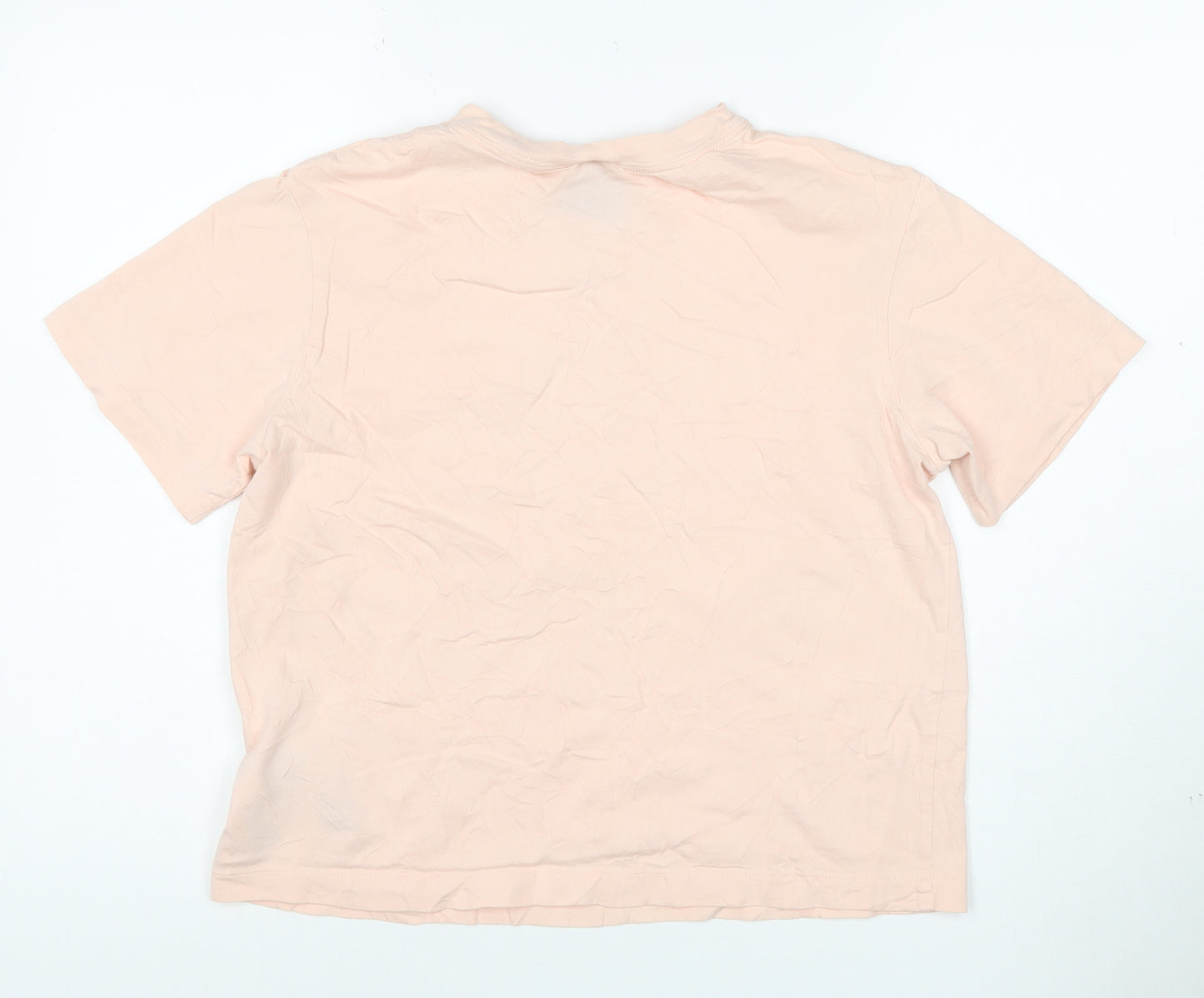 Nike Women's Pink XS Basic Cotton Crew Neck T-Shirt