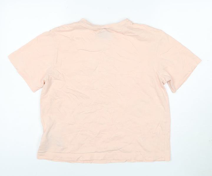 Nike Women's Pink XS Basic Cotton Crew Neck T-Shirt