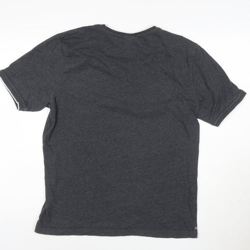 Slazenger Men's Grey Short Sleeve Crew Neck T-Shirt Size M