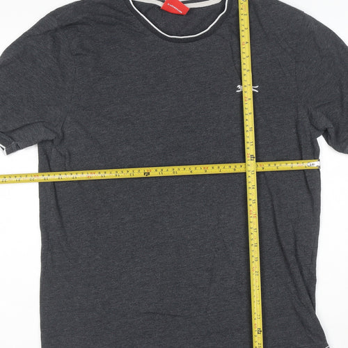 Slazenger Men's Grey Short Sleeve Crew Neck T-Shirt Size M