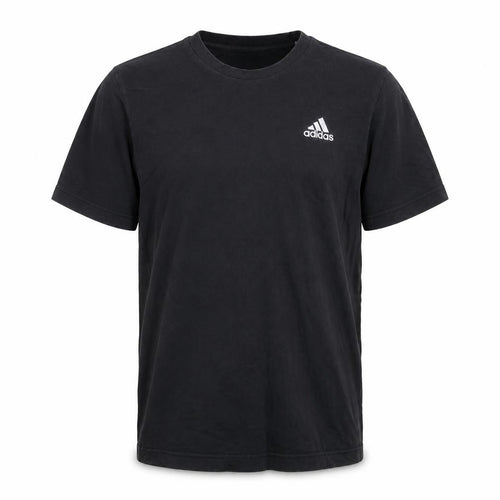 Adidas Men's Black Crew Neck Cotton Short Sleeve T-Shirt M