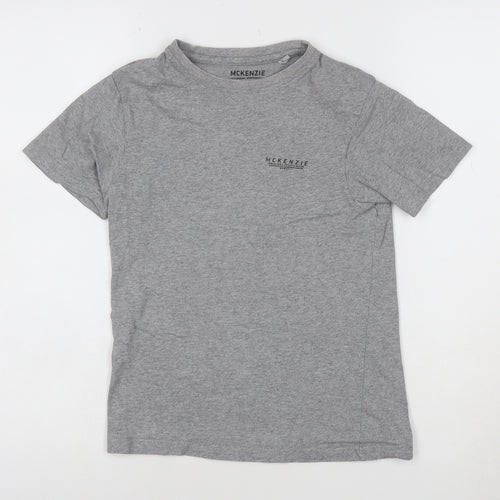 McKenzie Girls Grey Short Sleeve Crew Neck Cotton T-Shirt 12-13 Years