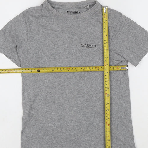 McKenzie Girls Grey Short Sleeve Crew Neck Cotton T-Shirt 12-13 Years