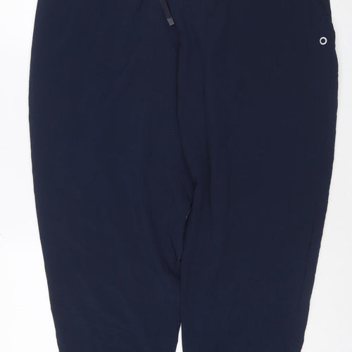 Marks and Spencer Women Blue Size 18 Jogger Trousers Lightweight