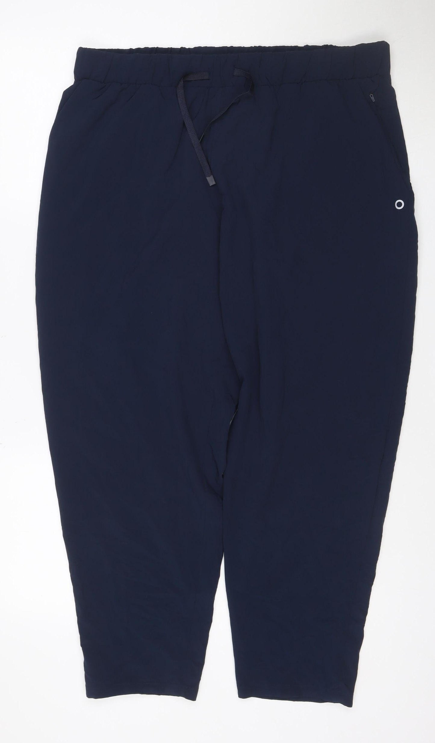 Marks and Spencer Women Blue Size 18 Jogger Trousers Lightweight