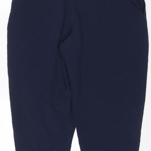 Marks and Spencer Women Blue Size 18 Jogger Trousers Lightweight