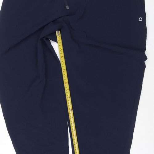 Marks and Spencer Women Blue Size 18 Jogger Trousers Lightweight