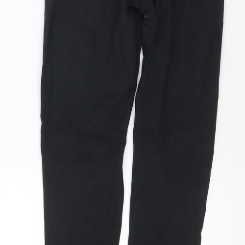 Adidas Women's Black Leggings Size 8 Side Stripe Slim Fit Activewear