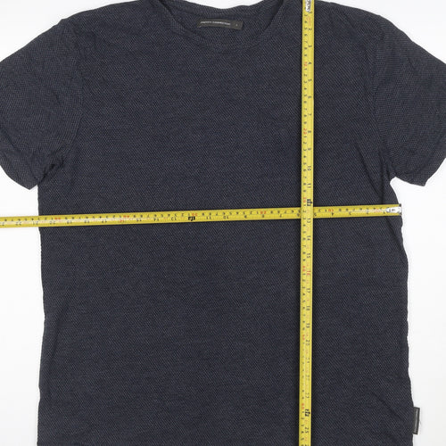 French Connection Men's Blue Short Sleeve Crew Neck T-Shirt Size L