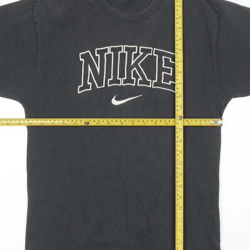 Nike Men's Black XS Sports Logo Crew Neck Cotton T-Shirt