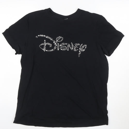 Next Women’s Black Disney Rhinestone T-Shirt Size 16