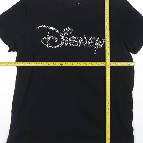 Next Women’s Black Disney Rhinestone T-Shirt Size 16