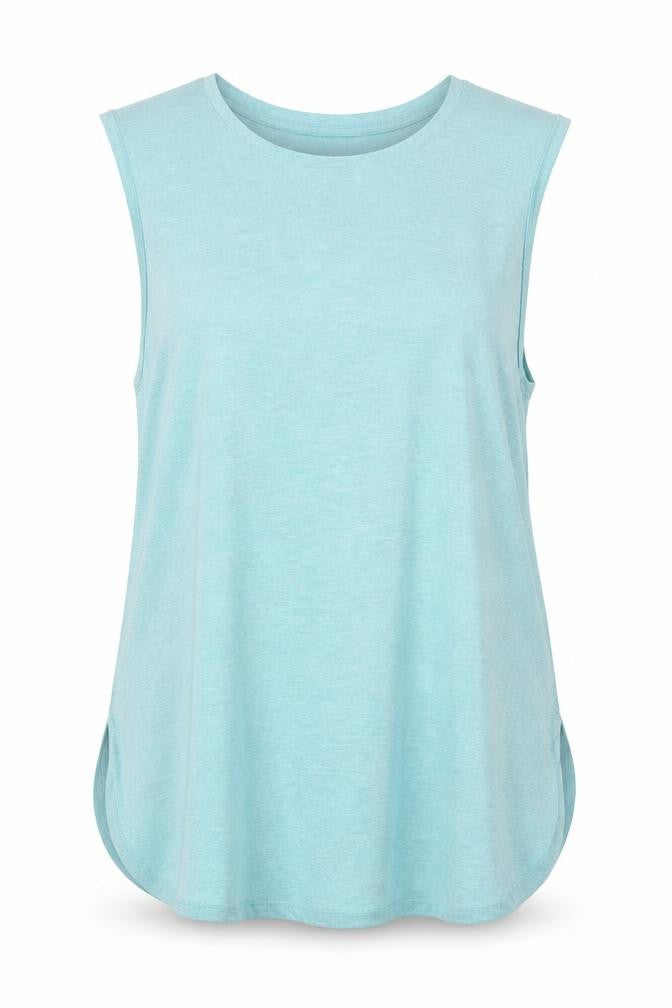 Penn Womens Blue Sleeveless Activewear Tank Top Size L Lightweight