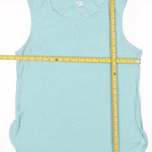 Penn Womens Blue Sleeveless Activewear Tank Top Size L Lightweight