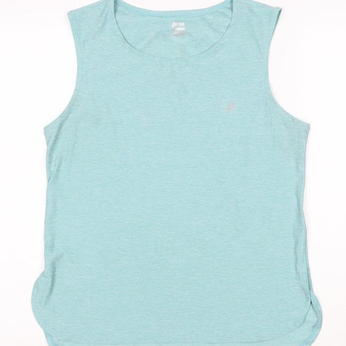 Penn Womens Blue Sleeveless Activewear Tank Top Size L Lightweight