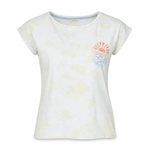 FatFace Women’s White Graphic T-Shirt Size 8 Beach Print