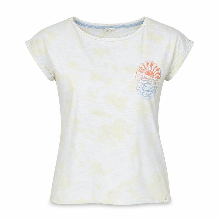 FatFace Women’s White Graphic T-Shirt Size 8 Beach Print