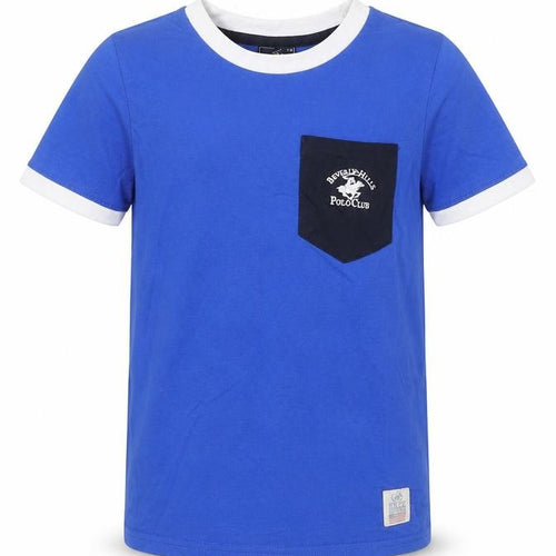 Beverly Hills Polo Club Boys Blue 7-8 Years Crew Neck T-Shirt