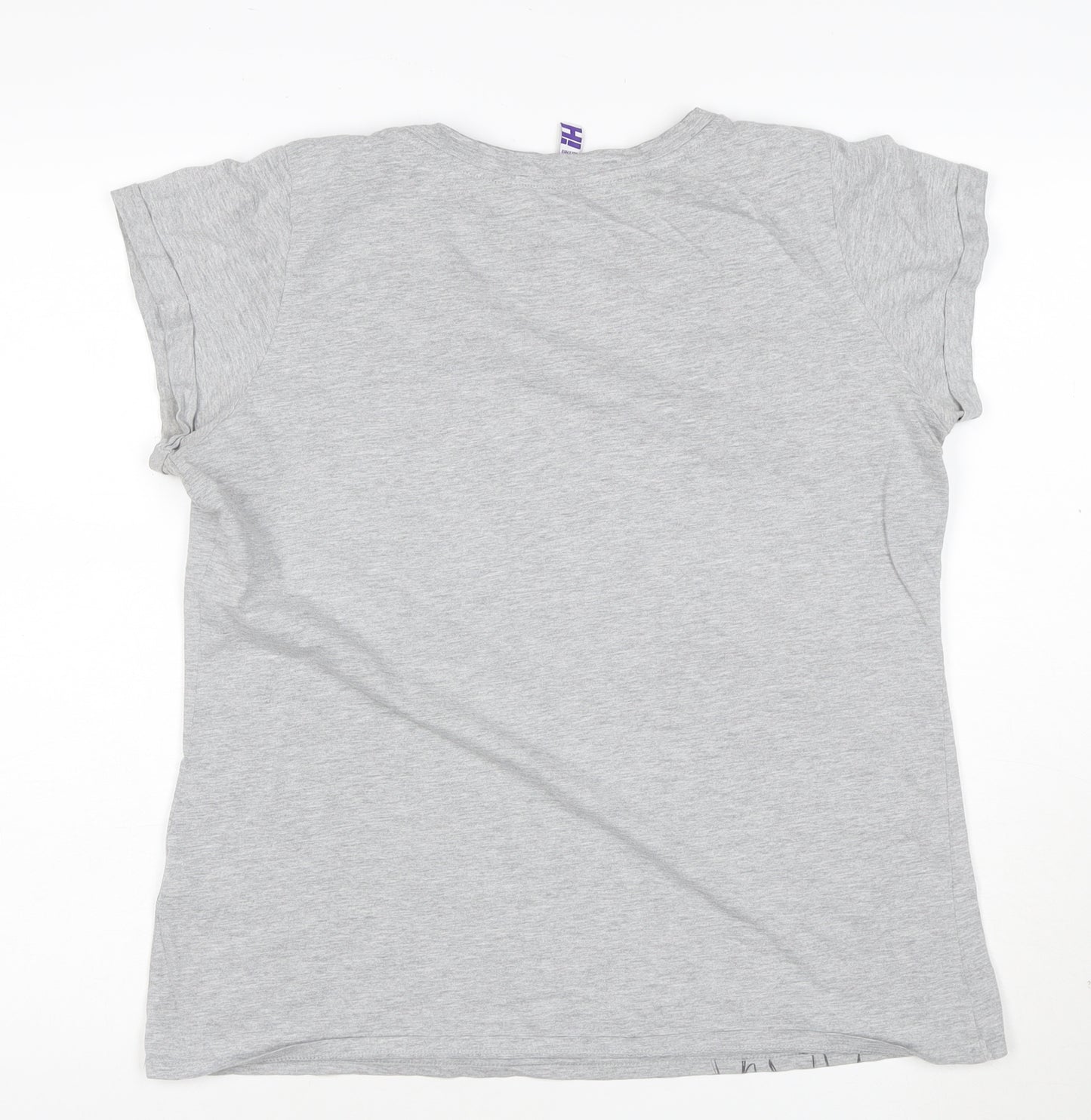 Bik Bok by Henry Holland Women's Grey Size 16 Graphic T-Shirt