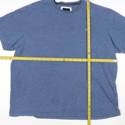 Crew Clothing Company Mens Blue XXL Cotton Short Sleeve T-Shirt