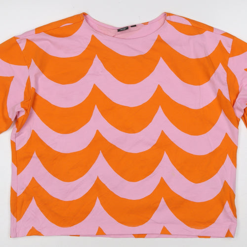 Uniqlo x Marimekko Women's Multicoloured S Relaxed Cotton T-Shirt