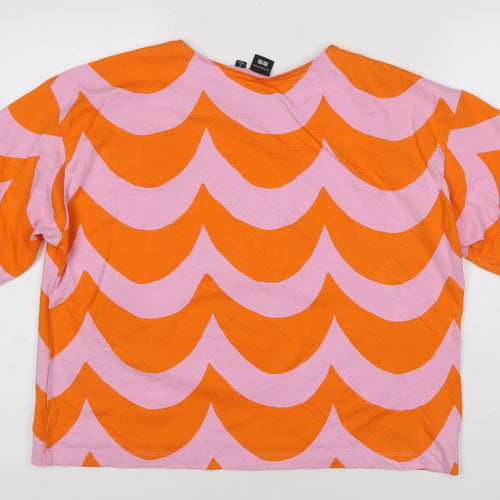 Uniqlo x Marimekko Women's Multicoloured S Relaxed Cotton T-Shirt