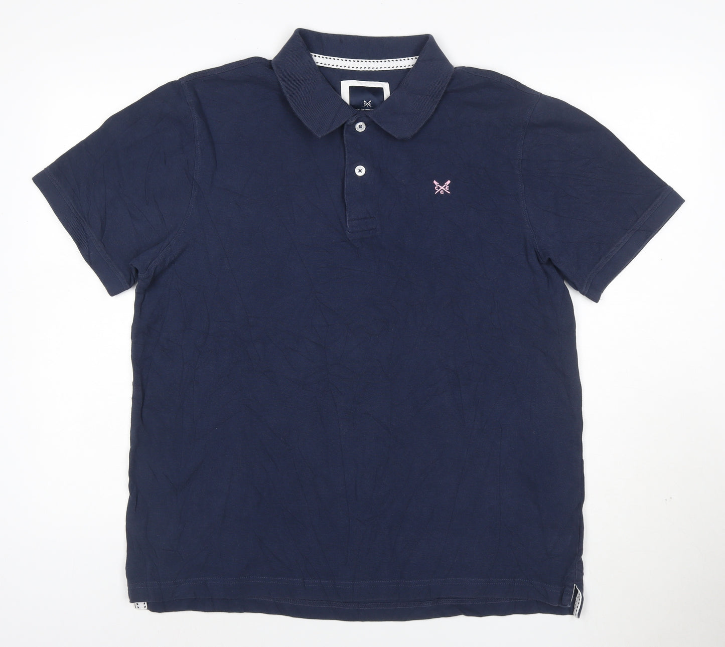 Crew Clothing Company Men's Navy Blue XL Cotton Polo Shirt