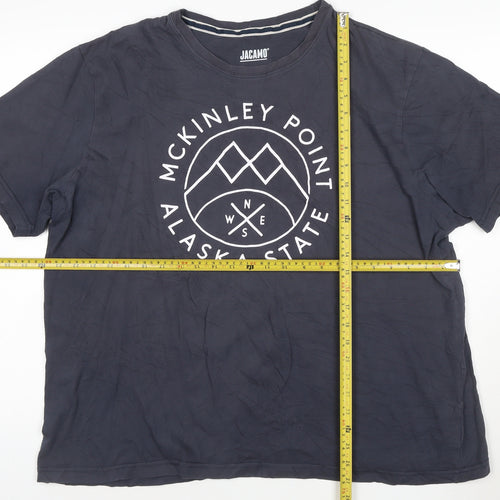 Jacamo Men's Blue McKinley Point Alaska Graphic T-Shirt 1XLT